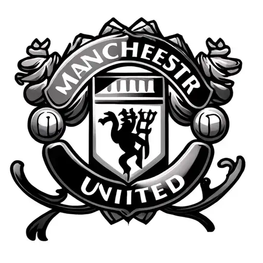 Manchester United logo tattoo design idea