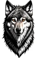 wolf tattoo design idea