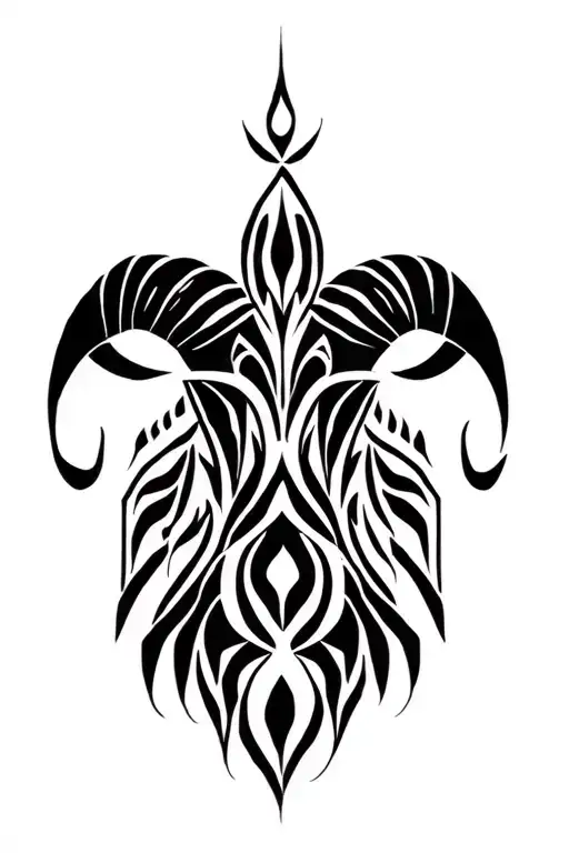 aries y libra tattoo design idea