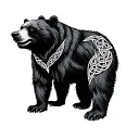 Celtic Bear tattoo design idea