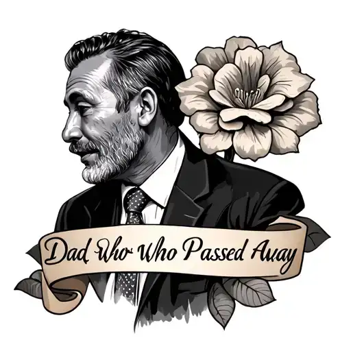Dad Who Passed Away tattoo design idea