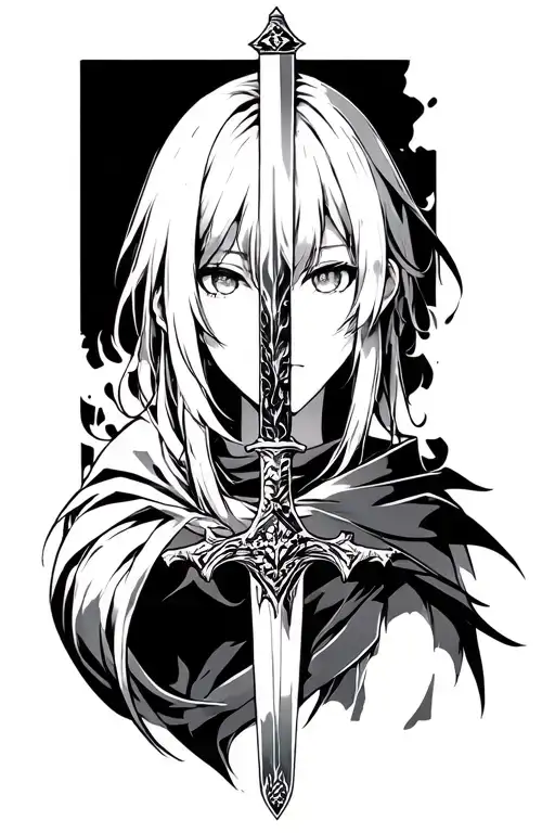 Sword Art Online themed tattoo tattoo design idea