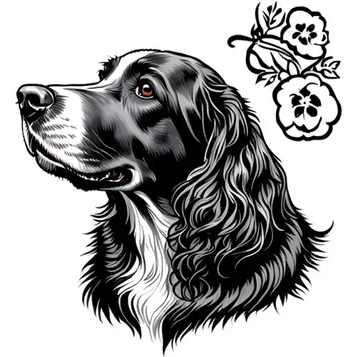 Irish setter tattoo design idea