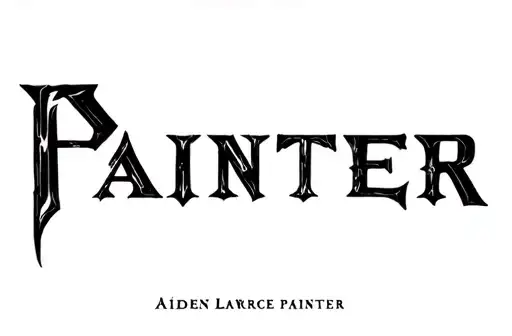 "Aiden Lawrence Painter" tattoo design idea