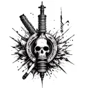 Shock Absorber tattoo design idea