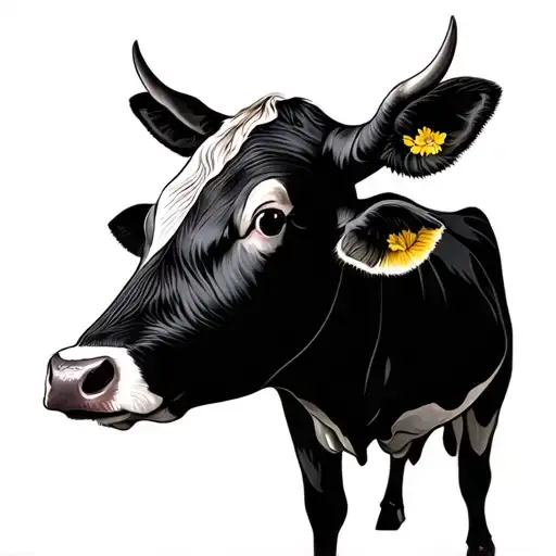 milly moo cow tattoo design idea