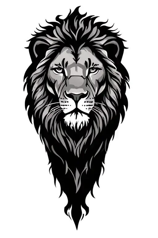 lion of judah tattoo design idea