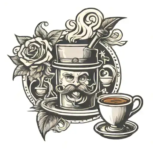 barista tattoo design idea