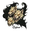 Cerberus tattoo design idea
