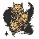 Cerberus tattoo design idea