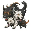 Cerberus tattoo design idea