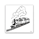 Thomas the tank train tattoo design idea