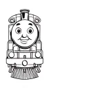 Thomas the tank train tattoo design idea