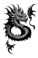 irish leprechaun dragon tattoo design idea