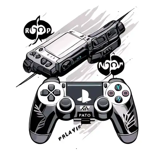 Playstation tattoo design idea