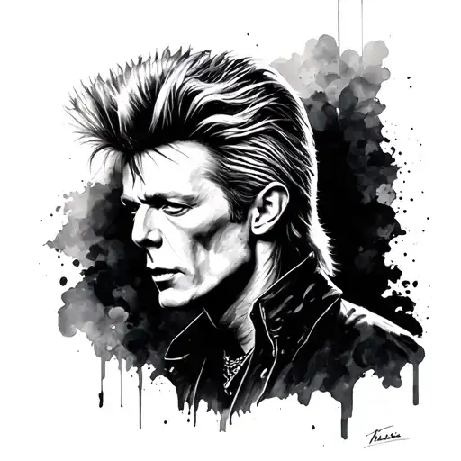David Bowie tattoo design idea