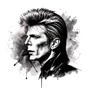 David Bowie tattoo design idea