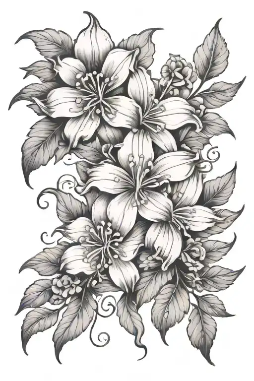 cataleya flower tattoo design tattoo design idea