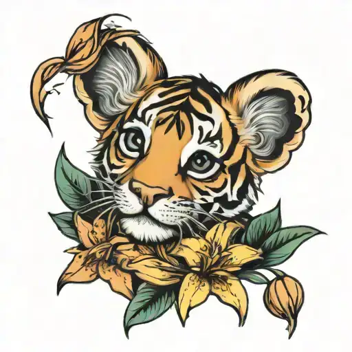 Tiger Lily, Baby tattoo design idea