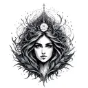 Virgo Aquarius tattoo design idea