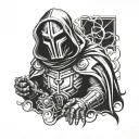 Dr doom tattoo design idea