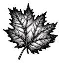 Aspen Leaf tattoo design idea