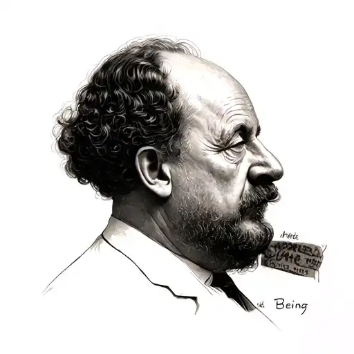 8. Heidegger’s Being and Time – ⏳Martin Heidegger’s philosophy focuses on the nature of being and our relationship with tattoo design idea