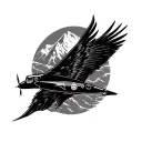 mountain spitfire tattoo design idea