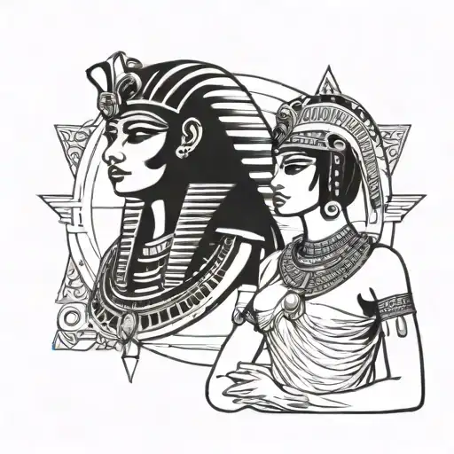 sexy egyptian goddess Cleopatra egyptian goddess tattoo design idea