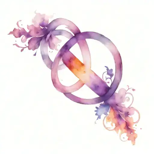 domestic violence survivor symbol intertwined tattoo design idea