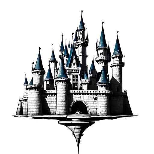 Disney Castle tattoo design idea