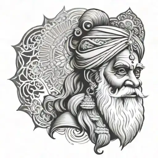 sadhguru tattoo design idea