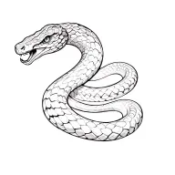 snake haze tattoo design idea