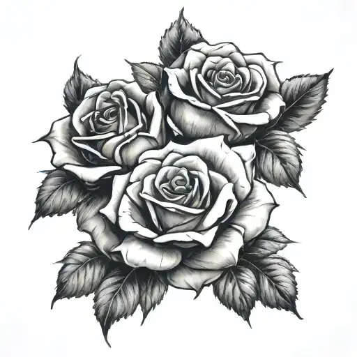 Roses Jade Eliana tattoo design idea