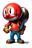 shy guy looking tattoo design idea