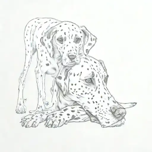 a dalmatian tattoo design idea