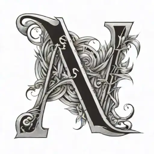 number 19 written tattoo design idea