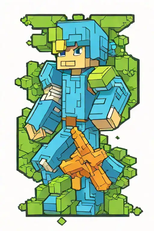 minecraft tattoo design idea