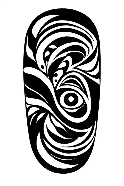 maori tribal inspired tattoo tattoo design idea