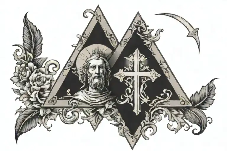 catholic tattoo design idea