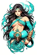 aquarius tattoo design idea