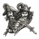 3 musketeers tattoo design idea