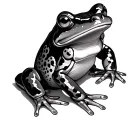 Japanese Frog tattoo design idea