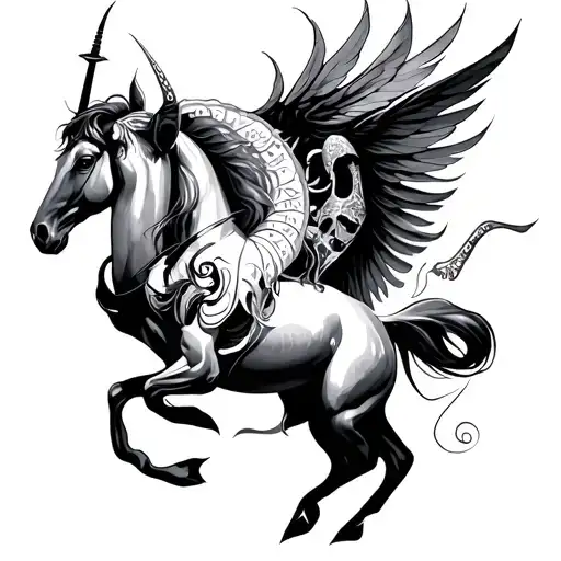 piesces Sagittarius and cancer tattoo design idea