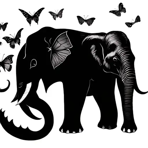 elephant, butterflies, poison tree, maleficent, and a semi colon tattoo design idea