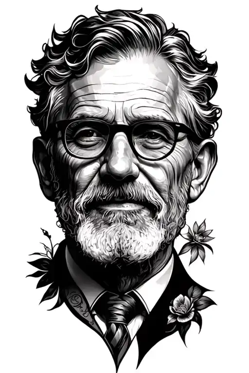 memorial tattoo for dad tattoo design idea