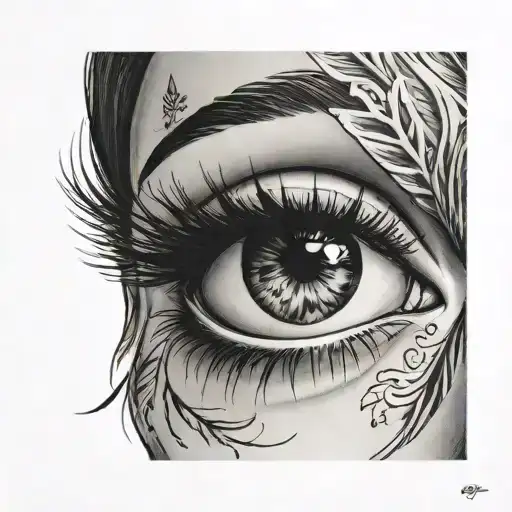 I love you to the end of my eyelashes and back tattoo design idea