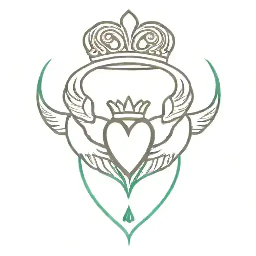 Claddagh tattoo design idea