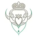 Claddagh tattoo design idea