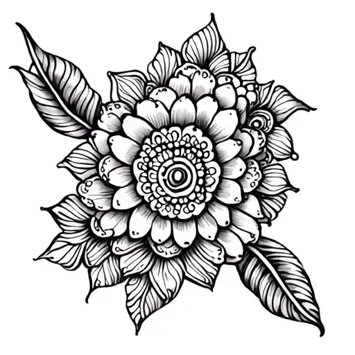 dainty henna tattoo back of hand tattoo design idea